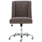 Fauteuil de bureau pivotant violet anthracite