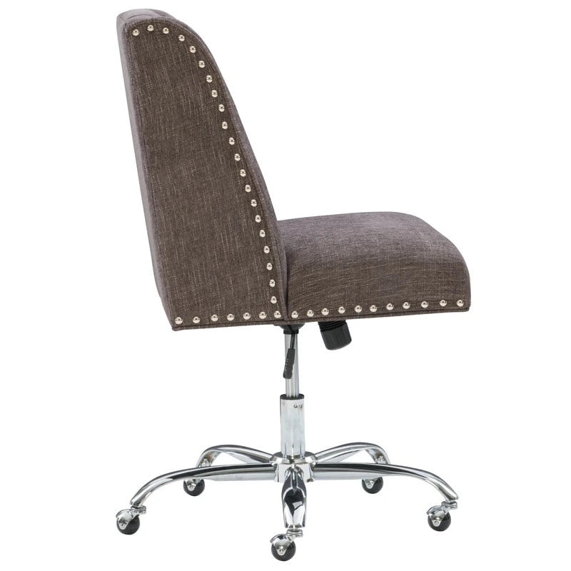Fauteuil de bureau pivotant violet anthracite