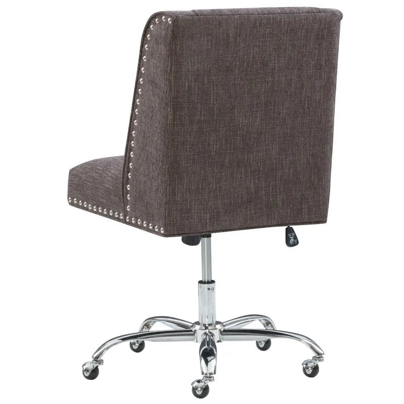 Fauteuil de bureau pivotant violet anthracite