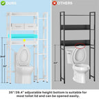 Meuble de rangement pour toilettes - 9,4P x 31,1L x 63,4H