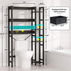 Meuble de rangement pour toilettes - 9,4P x 31,1L x 63,4H