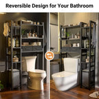 Meuble de rangement pour toilettes - 9,4P x 31,1L x 63,4H