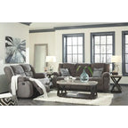 Contemporary Reclining Sofa Gray