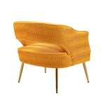 Contemporary Upholstered Ruffle Accent Chair