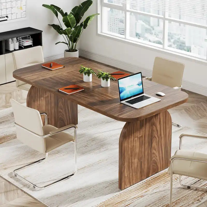 63-Inch Executive Desk, Rectangular Large Office Computer Desk Workstation