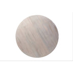 Table basse ronde mi-siècle en placage de noyer