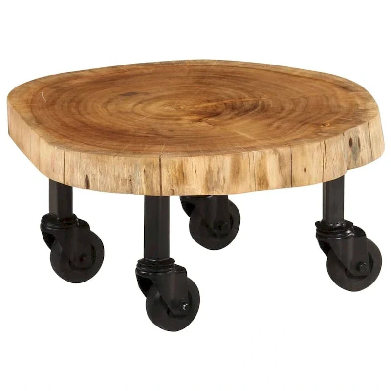 Coffee Table Solid Wood Acacia 23.6x21.7x9.8