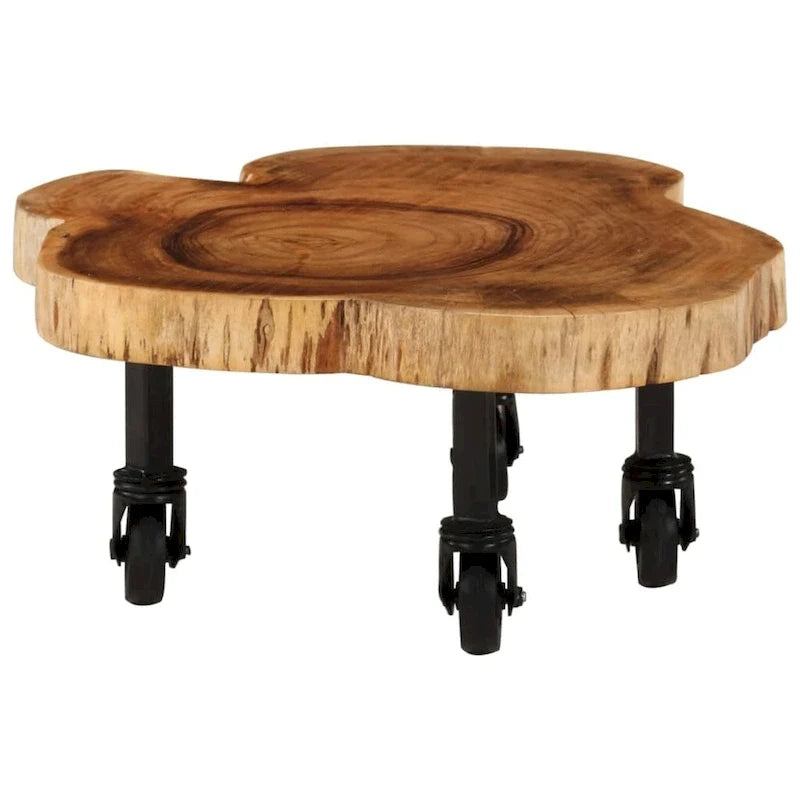 Coffee Table Solid Wood Acacia 23.6x21.7x9.8