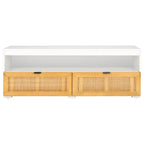 2-Drawer 1-Shelf Entertainment Media Stand (Fits Up To 55 Flatscreen TV) - 48Wx16Dx17H