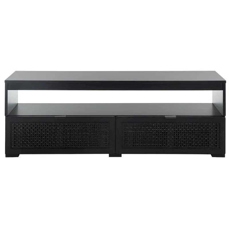 2-Drawer 1-Shelf Entertainment Media Stand (Fits Up To 55 Flatscreen TV) - 48Wx16Dx17H
