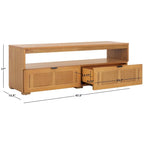 2-Drawer 1-Shelf Entertainment Media Stand (Fits Up To 55 Flatscreen TV) - 48Wx16Dx17H