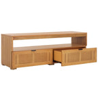 2-Drawer 1-Shelf Entertainment Media Stand (Fits Up To 55 Flatscreen TV) - 48Wx16Dx17H