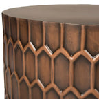 Antique Copper Coffee Table - 29 x 29 x 15 - 29Wx29Dx15H