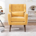 Fauteuil d'appoint moderne rembourré en mousse, fauteuil de salon confortable pour la lecture
