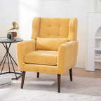 Fauteuil d'appoint moderne rembourré en mousse, fauteuil de salon confortable pour la lecture