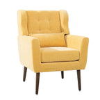 Fauteuil d'appoint moderne rembourré en mousse, fauteuil de salon confortable pour la lecture
