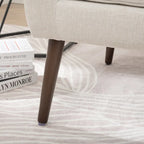 Fauteuil d'appoint moderne rembourré en mousse, fauteuil de salon confortable pour la lecture