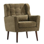 Fauteuil d'appoint moderne rembourré en mousse, fauteuil de salon confortable pour la lecture