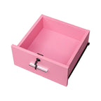 Meuble de rangement pour salon de beauté avec serrure, support pour sèche-cheveux, tiroir pour matériel de coiffure