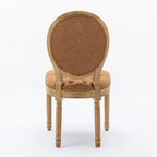 Lot de 2 chaises de salle à manger en cuir PU avec garniture cloutée