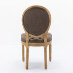Lot de 2 chaises de salle à manger en cuir PU avec garniture cloutée