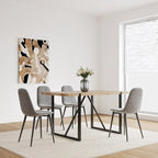 Ensemble de table de cuisine en bois de style Mid-Century pour restaurant, 5 pièces