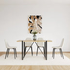 Ensemble de table de cuisine en bois de style Mid-Century pour restaurant, 5 pièces