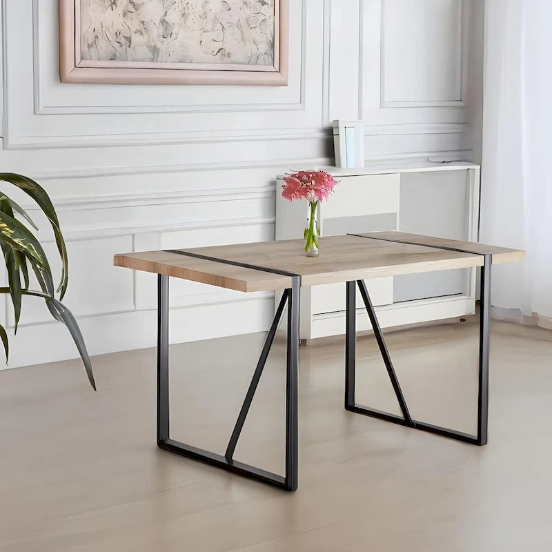Ensemble de table de cuisine en bois de style Mid-Century pour restaurant, 5 pièces