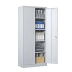 Metal Garage Storage Cabinet Tool Steel with Doors and 4 Shelves