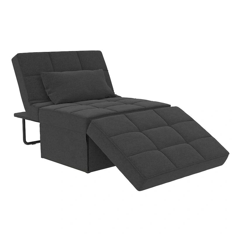 Fauteuil ottoman convertible et lit de repos 4-en-1
