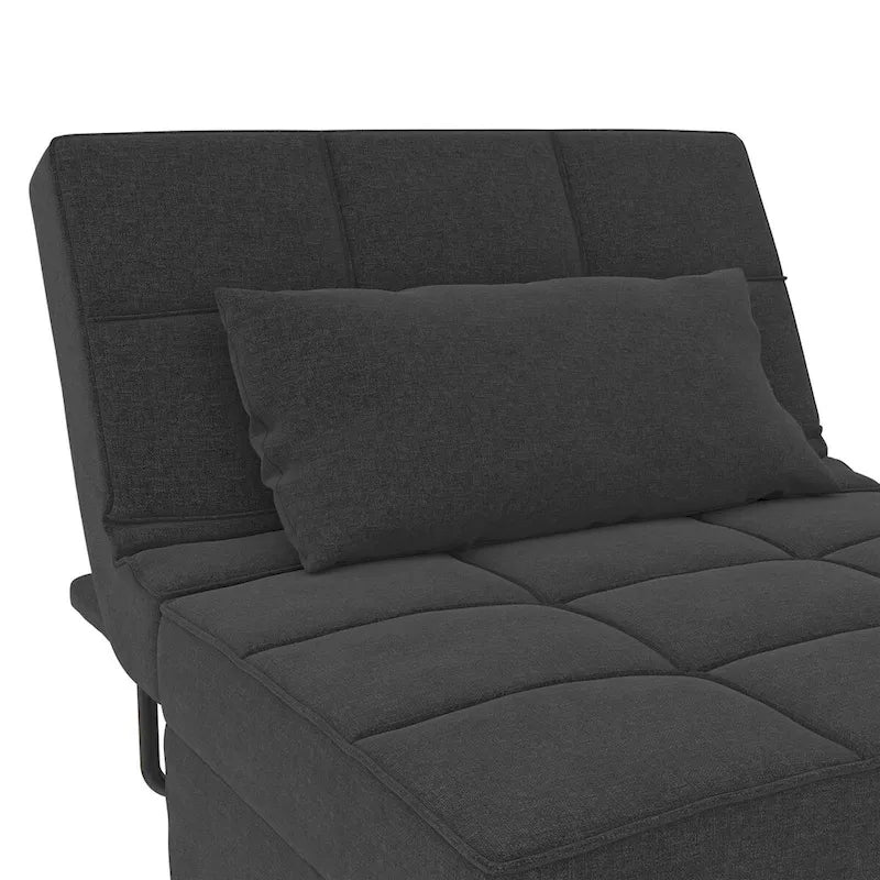 Fauteuil ottoman convertible et lit de repos 4-en-1