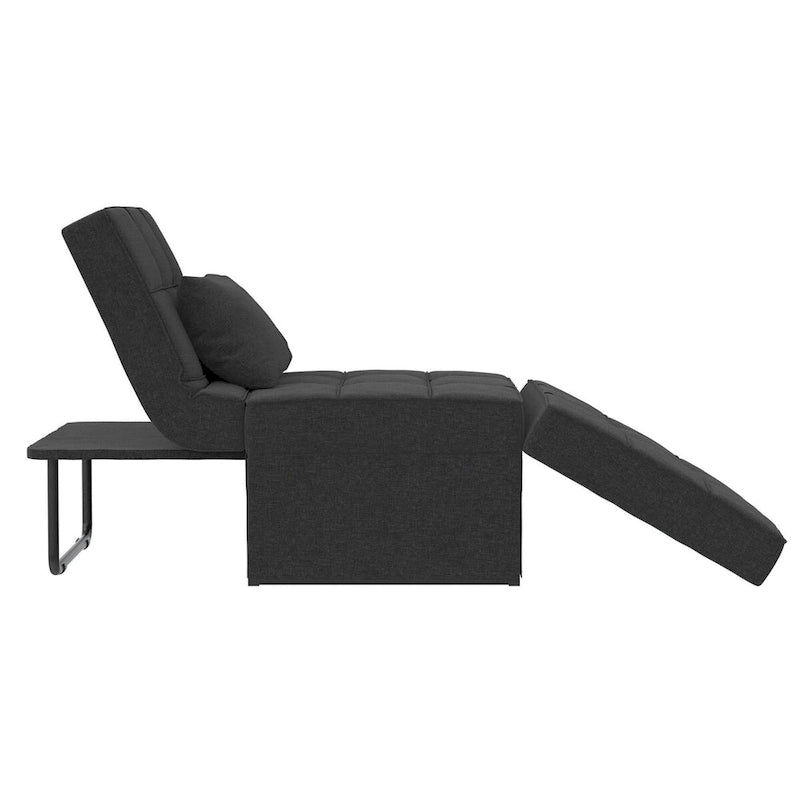 Fauteuil ottoman convertible et lit de repos 4-en-1
