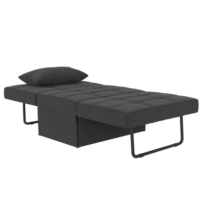 Fauteuil ottoman convertible et lit de repos 4-en-1