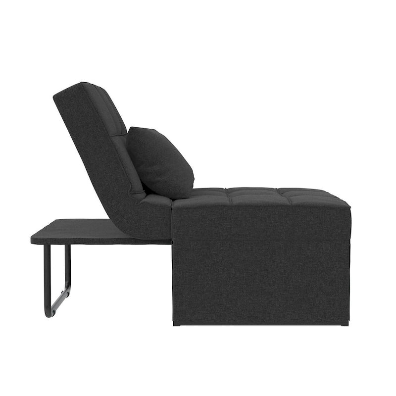 Fauteuil ottoman convertible et lit de repos 4-en-1