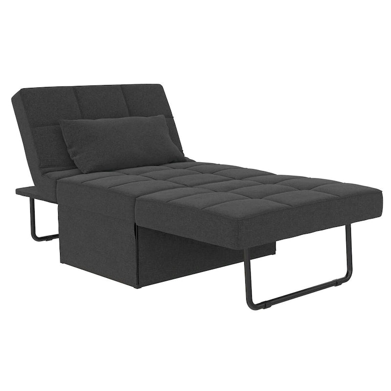 Fauteuil ottoman convertible et lit de repos 4-en-1