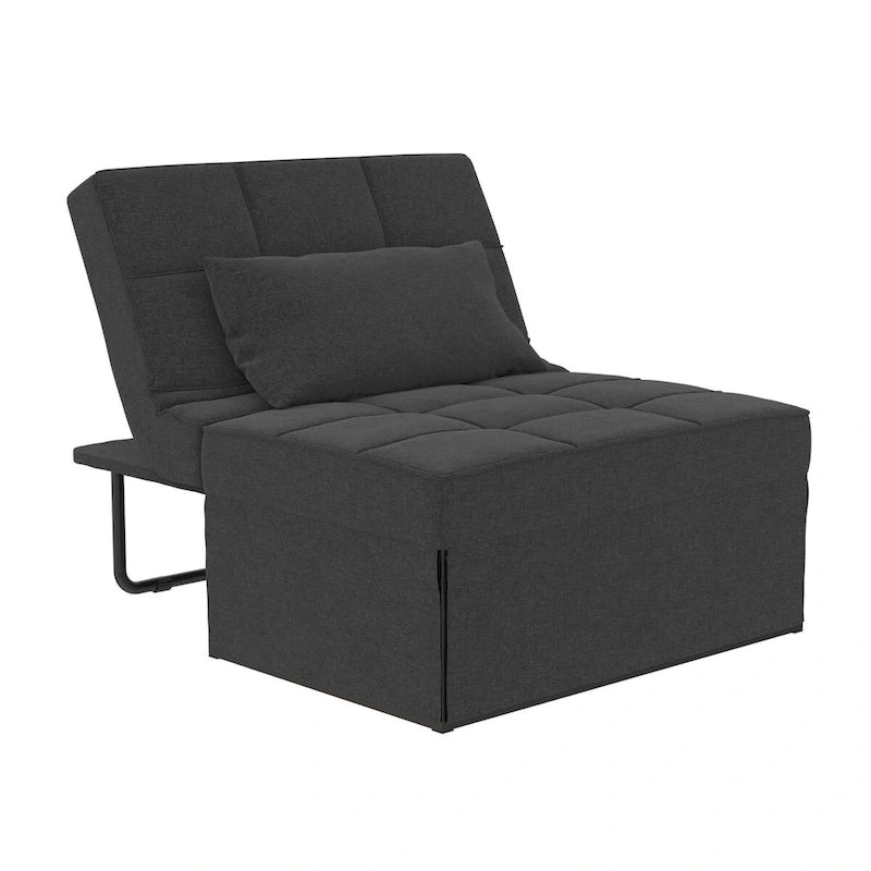 Fauteuil ottoman convertible et lit de repos 4-en-1