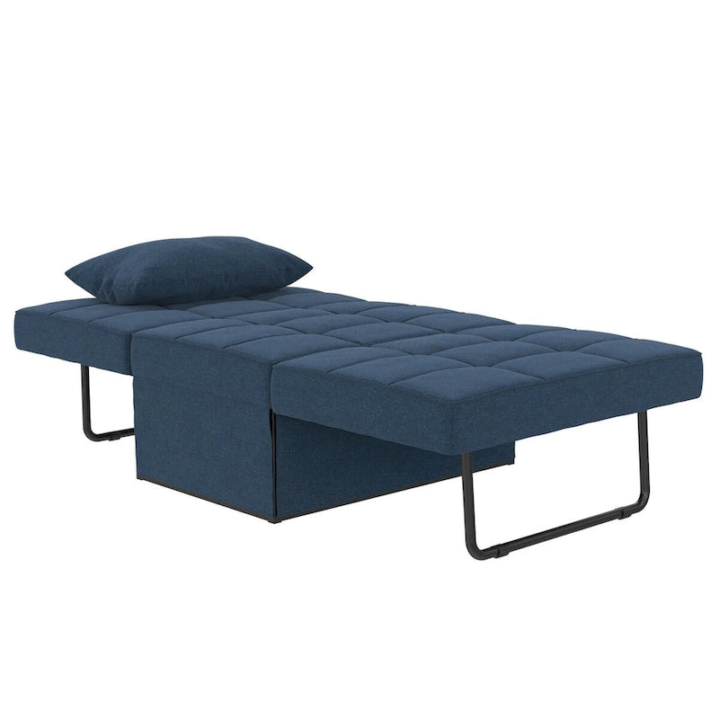 Fauteuil ottoman convertible et lit de repos 4-en-1