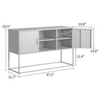 Buffet métallique avec pieds réglables